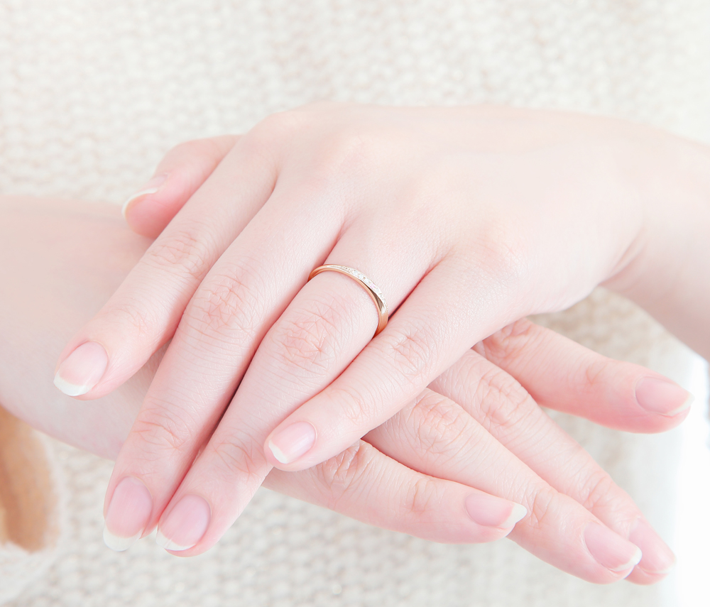 ピンクゴールド結婚指輪