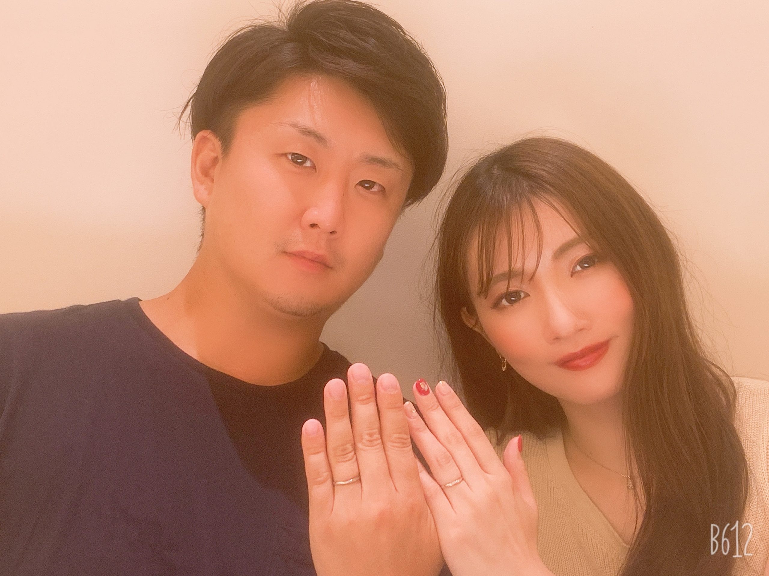 結婚指輪 仙台 ベルノーブルの メンズはブラックゴールド レディースはピンクゴールドでお洒落な結婚指輪をオーダーのｋ様ご夫婦 セントロフェリシタ 仙台 名取 山形 結婚指輪 婚約指輪 セントロフェリシタ